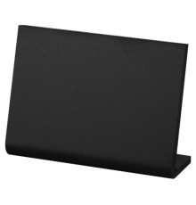 Ценник L-образный для мелового маркера A8 (5,2x7,4 см), КОМПЛЕКТ 10 шт., ПВХ, ЧЕРНЫЙ, BRAUBERG, 291297