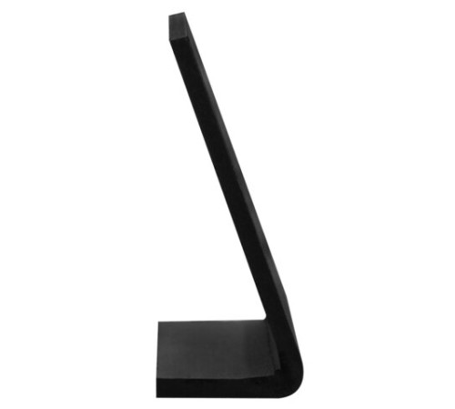 Ценник L-образный для мелового маркера A8 (5,2x7,4 см), КОМПЛЕКТ 10 шт., ПВХ, ЧЕРНЫЙ, BRAUBERG, 291297