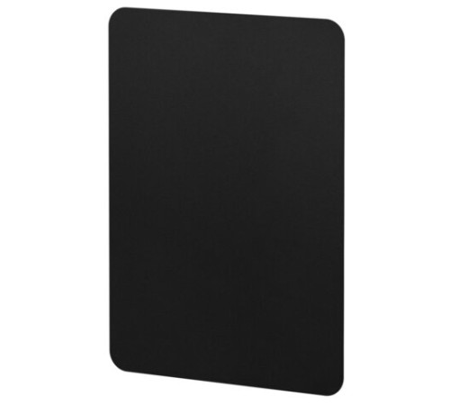 Табличка меловая А5 (14,8x21 см), КОМПЛЕКТ 10 штук, пластиковая, 0,5 мм, ЧЕРНАЯ, BRAUBERG, 291301