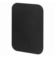 Табличка меловая A8 (5,2x7,4 см), КОМПЛЕКТ 20 штук, пластиковая, 0,5 мм, ЧЕРНАЯ, BRAUBERG, 291304