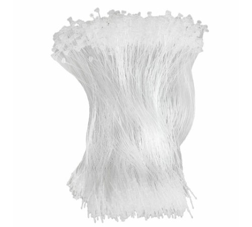 Хомут-биркодержатель бирка ценник петлевой 17,5 см, BRAUBERG, КОМПЛЕКТ 1000 шт., 291306