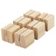 Ценникодержатель деревянный (ценники, реклама, фото) 3,5х3,5х3,5 см, КОМПЛЕКТ 6 шт., BRAUBERG, 291311