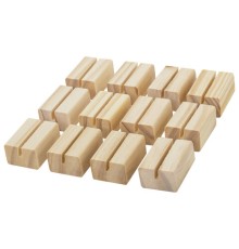 Ценникодержатель деревянный (ценники, реклама, фото) 4х3х2 см, КОМПЛЕКТ 12 шт., BRAUBERG, 291312