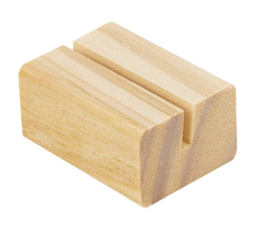 Ценникодержатель деревянный (ценники, реклама, фото) 4х3х2 см, КОМПЛЕКТ 12 шт., BRAUBERG, 291312