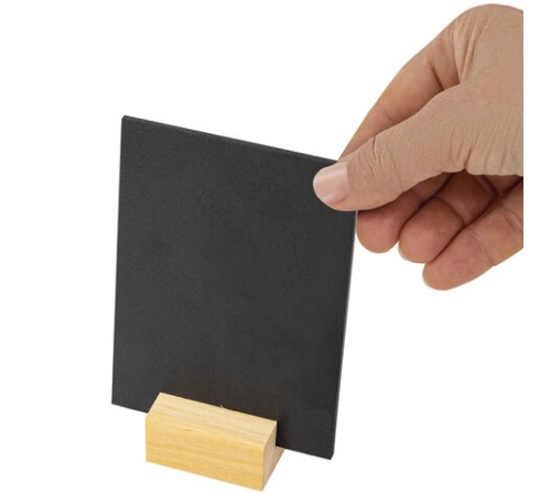 Ценникодержатель деревянный (ценники, реклама, фото) 4х3х2 см, КОМПЛЕКТ 12 шт., BRAUBERG, 291312