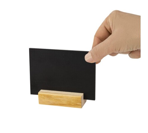 Ценникодержатель деревянный (ценники, реклама, фото) 7х3х2 см, КОМПЛЕКТ 8 шт., BRAUBERG, 291313