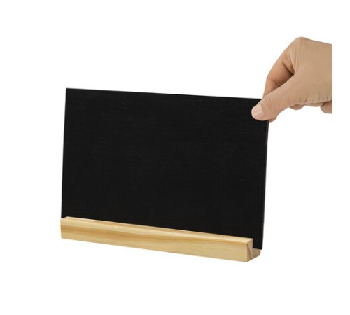 Ценникодержатель деревянный (ценники, реклама, фото) 21х3х2 см, КОМПЛЕКТ 4 шт., BRAUBERG, 291315