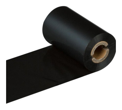 Риббон WAX, 57 мм х 74 м, втулка диаметр 12,7 мм (0,5 дюйма) х ширина 57 мм, красящий слой наружу (OUT), 363525