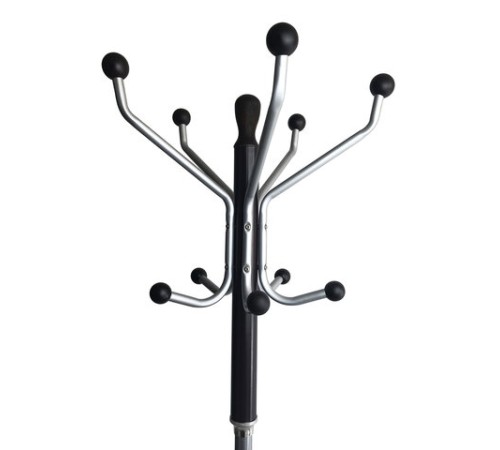Вешалка-стойка BRABIX "CR-870" на мраморном диске, металл, 5+3 крючка, цвет коричневый, 606436 Вешалка-стойка BRABIX "CR-870" на мраморном диске, металл, 5+3 крючка, цвет коричневый, 606436