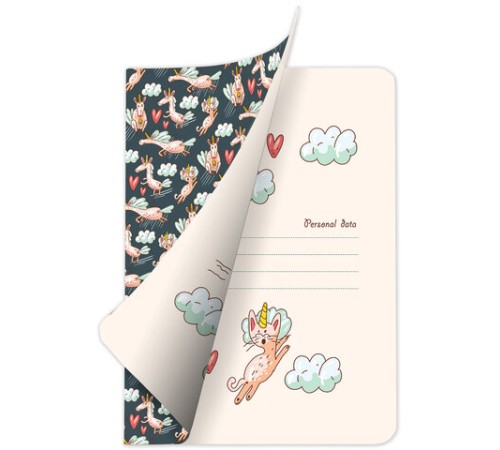 Тетрадь 60 л. в точку обложка SoftTouch, бежевая бумага 70 г/м2, сшивка, В5 (179х250 мм), ЕДИНОРОЖКИ, BRAUBERG, 403827