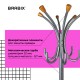 Вешалка-стойка BRABIX "CR-8121" на мраморном диске, металл, 6+4 крючка, цвет серебристый, 606437