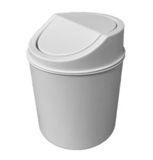 Контейнер, урна, ведерко для мусора НАСТОЛЬНОЕ, 2,4 л, 165x135 мм, белый, BOOMHOUSE (БУМХАУС), 238897