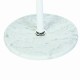 Вешалка-стойка BRABIX "CR-1906" на мраморном диске, металл белый/дерево бук, 6 крючков, 606440