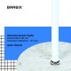 Вешалка-стойка BRABIX "CR-1906" на мраморном диске, металл белый/дерево бук, 6 крючков, 606440