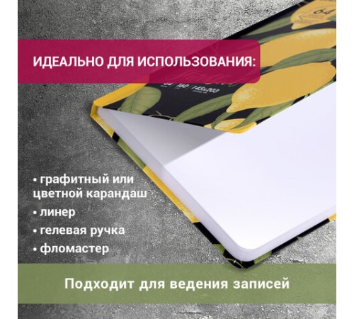Скетчбук, белая бумага 160 г/м2, 145х203 мм, 64 л., резинка, твердый, BRAUBERG ART CLASSIC 