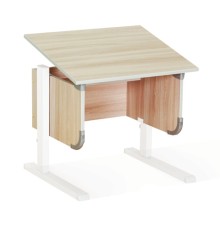 Столешница 900х500 мм, корпус парты ДЭМИ СУТ.28, ЛДСП ясень, пластик серый