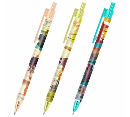 Ручка шариковая автоматическая с принтом FUNSTER 