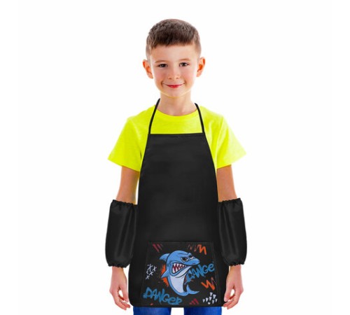 Накидка фартук с нарукавниками для труда ПИФАГОР, 1 карман, 46х54 см, 