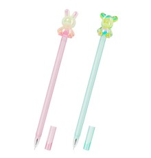 Ручка с акриловым топпером шариковая FUNSTER 