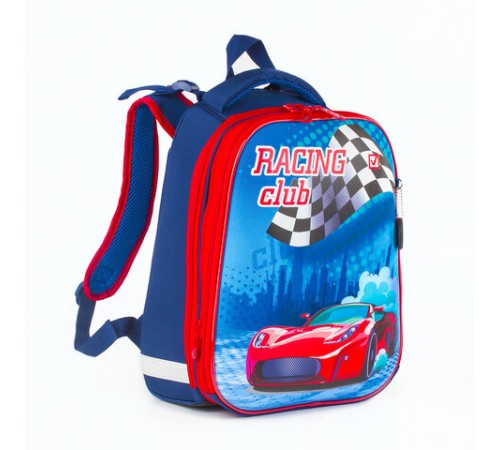 Ранец BRAUBERG PREMIUM, 2 отделения, с брелоком, дополнительный объем, для мальчиков, 