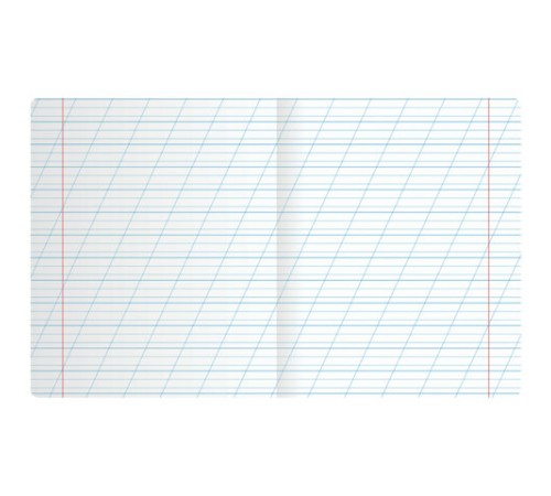 Тетрадь ПРОПИСЬ № 3 12 л. косая линия с ДОПОЛНИТЕЛЬНОЙ ГОРИЗОНТАЛЬНОЙ, со справочным материалом, ЮНЛАНДИЯ, 404853