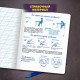 Тетрадь ПРОПИСЬ № 3 12 л. косая линия с ДОПОЛНИТЕЛЬНОЙ ГОРИЗОНТАЛЬНОЙ, со справочным материалом, ЮНЛАНДИЯ, 404853