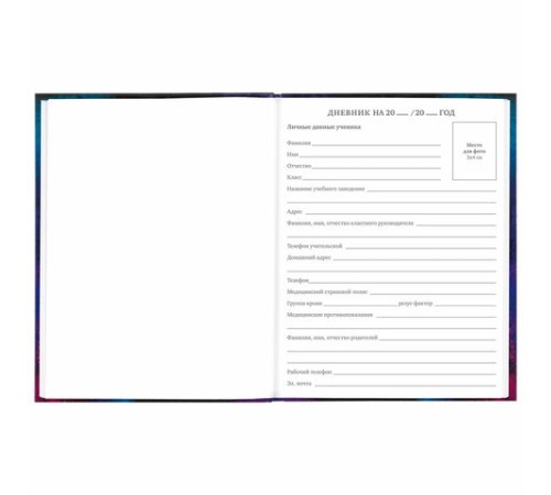 Дневник 5-11 класс 48 л., твердый, BRAUBERG, глянцевая ламинация, с подсказом, 