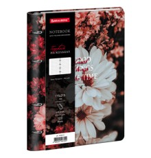 Тетрадь на кольцах А5, 175х215 мм, 120 л., под кожу, BRAUBERG VISTA, 