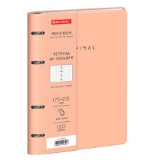 Тетрадь на кольцах А5, 175х215 мм, 120 л., под кожу, BRAUBERG VISTA, 