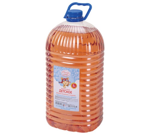 Мыло жидкое ДЕТСКОЕ для детских учреждений и общепита 5 л, HARMONY OF BODY, ПЭТ, HoB-7