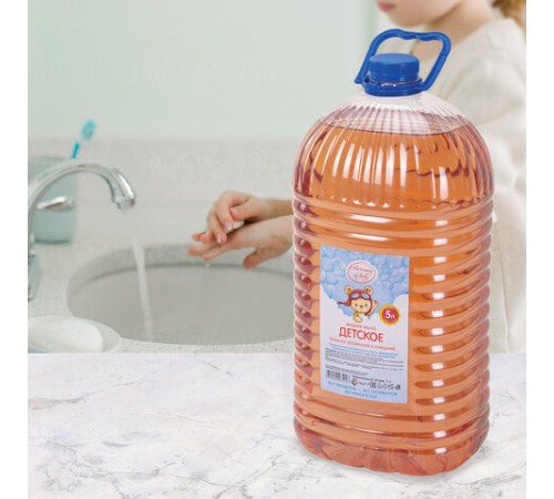 Мыло жидкое ДЕТСКОЕ для детских учреждений и общепита 5 л, HARMONY OF BODY, ПЭТ, HoB-7