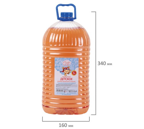 Мыло жидкое ДЕТСКОЕ для детских учреждений и общепита 5 л, HARMONY OF BODY, ПЭТ, HoB-7