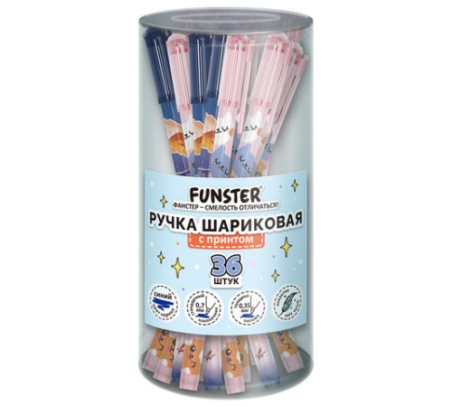 Ручка шариковая с принтом FUNSTER STICK 