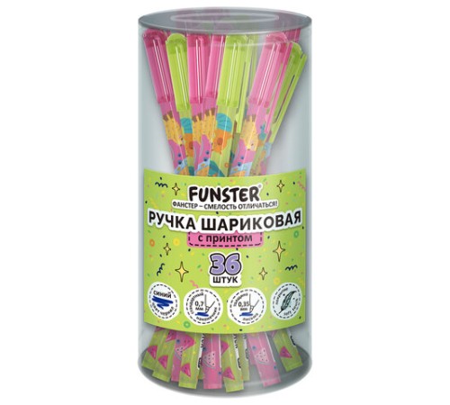Ручка шариковая с принтом FUNSTER STICK 
