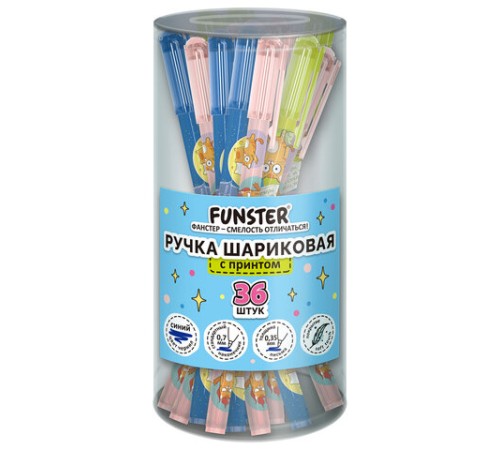 Ручка шариковая с принтом FUNSTER STICK 