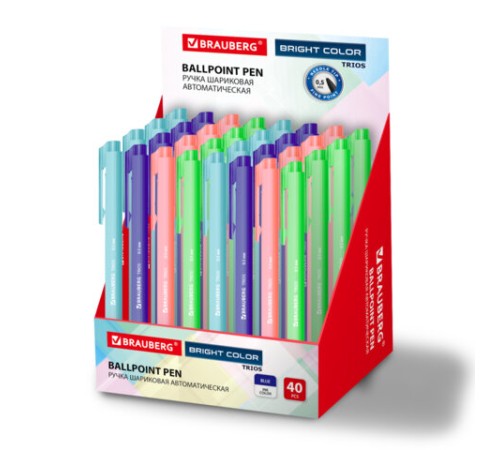 Ручка шариковая автоматическая BRAUBERG 
