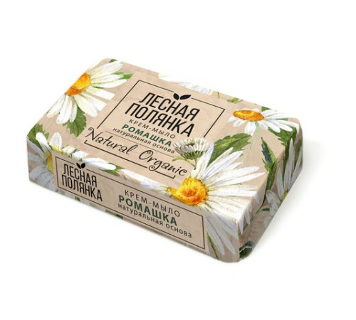 Мыло-крем туалетное 90 г, ЛЕСНАЯ ПОЛЯНКА 