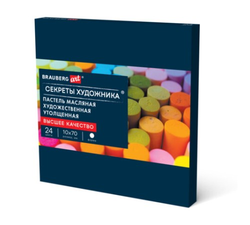 Пастель масляная BRAUBERG ART 