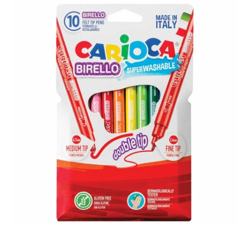 Фломастеры двухсторонние CARIOCA (Италия) 