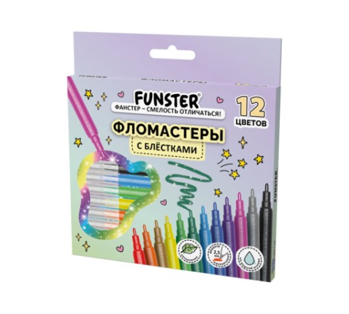 Фломастеры с блестками FUNSTER (ФАНСТЕР) 