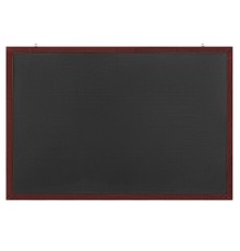 Доска для мела магнитная 60х90 см, черная, деревянная окрашенная рамка, Россия, BRAUBERG, 236891