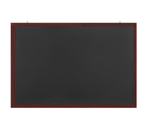 Доска для мела магнитная 60х90 см, черная, деревянная окрашенная рамка, Россия, BRAUBERG, 236891