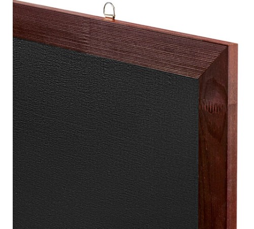 Доска для мела магнитная 60х90 см, черная, деревянная окрашенная рамка, Россия, BRAUBERG, 236891