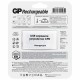 Зарядное устройство с аккумуляторными батарейками Ni-Mh 4 шт. АА, 2700 mAh, GP, 270AAHC/CPBR-2CR4, 270AAHC/2CR4