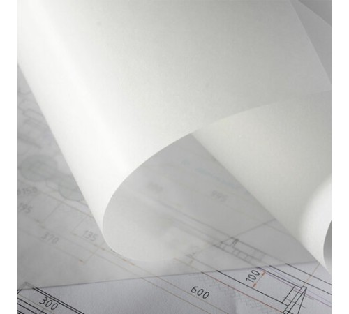 Калька под тушь, рулон 420 мм х 20 м, плотность 40 г/м2, STAFF, 115508