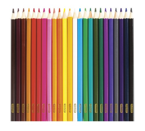 Карандаши цветные ПИФАГОР, 24 цвета, шестигранные, грифель 3 мм, натуральное дерево, 180298