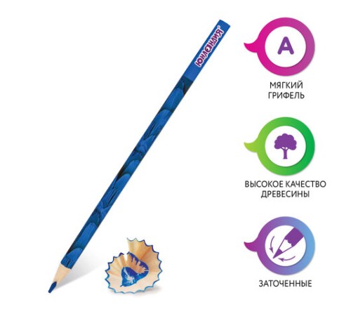 Карандаши цветные ЮНЛАНДИЯ 