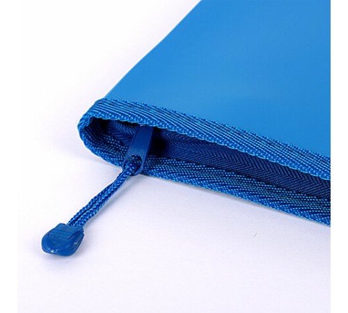 Папка на молнии пластиковая BRAUBERG 