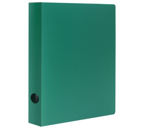 Папка на 2 кольцах STAFF, 40 мм, зеленая, до 300 листов, 0,5 мм, 225723