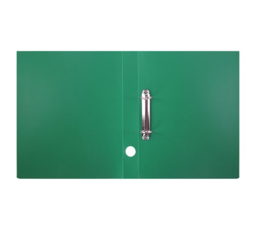 Папка на 2 кольцах STAFF, 40 мм, зеленая, до 300 листов, 0,5 мм, 225723